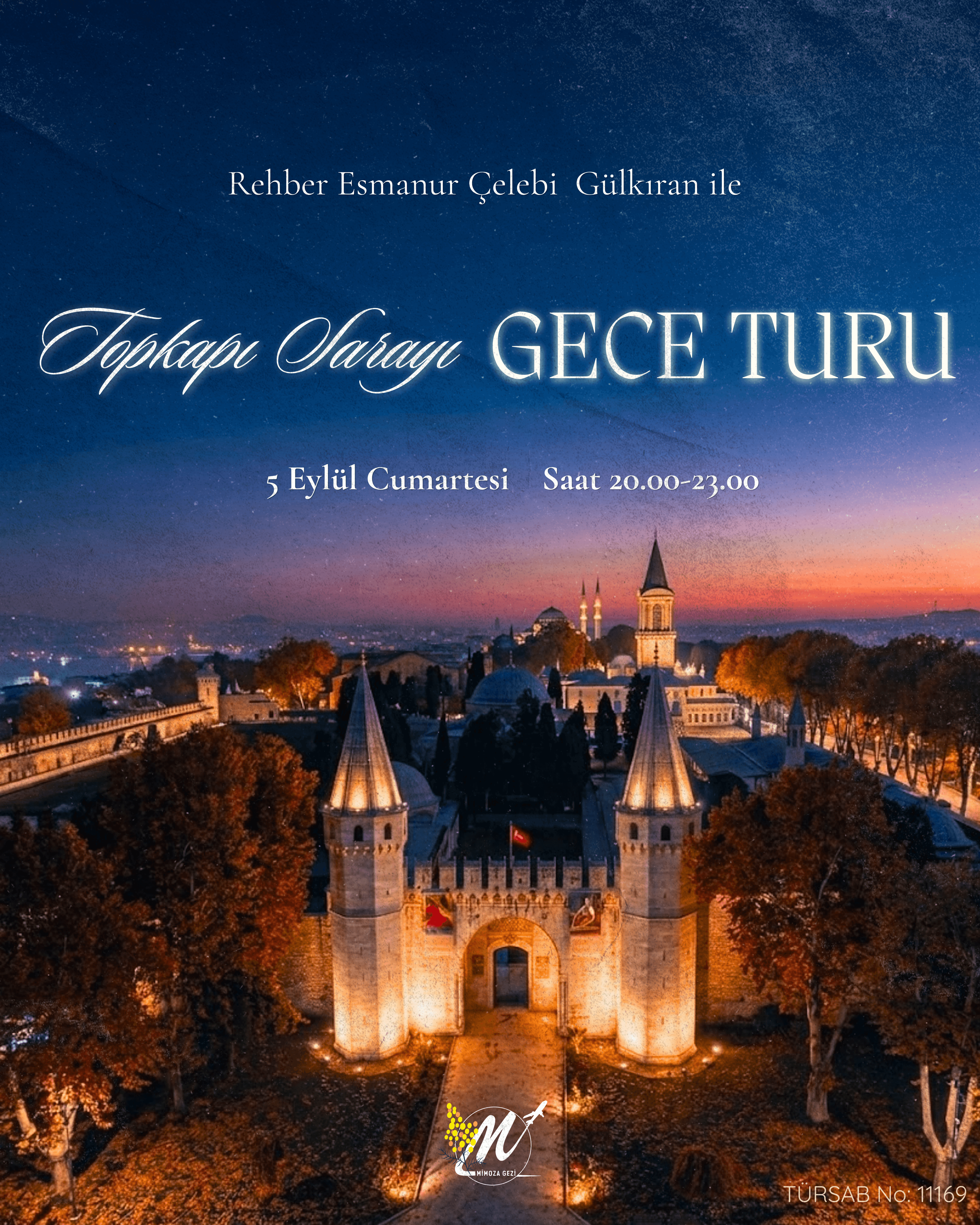 Topkapı Sarayı Gece Turu — afiş