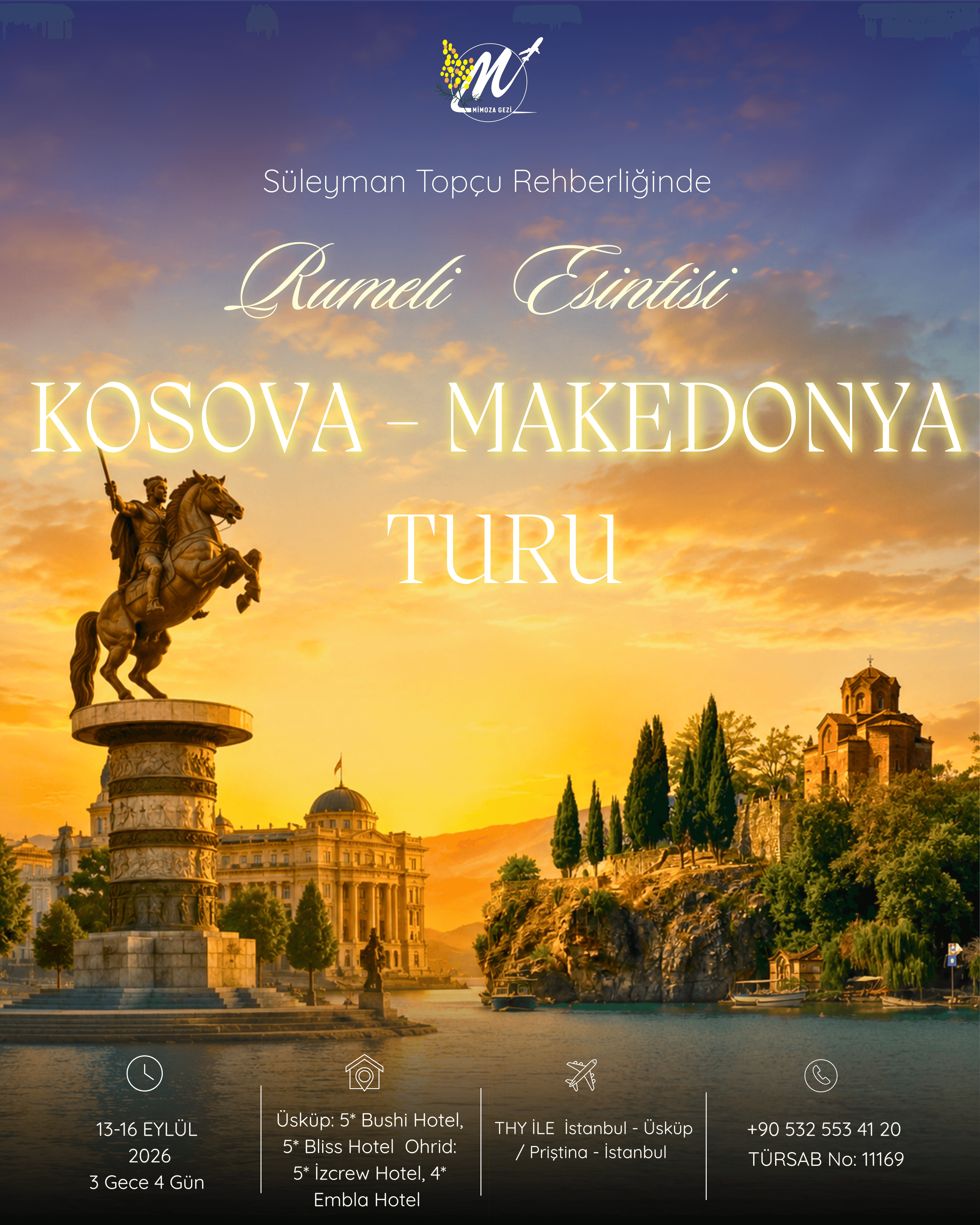 KOSOVA & MAKEDONYA TURU — afiş